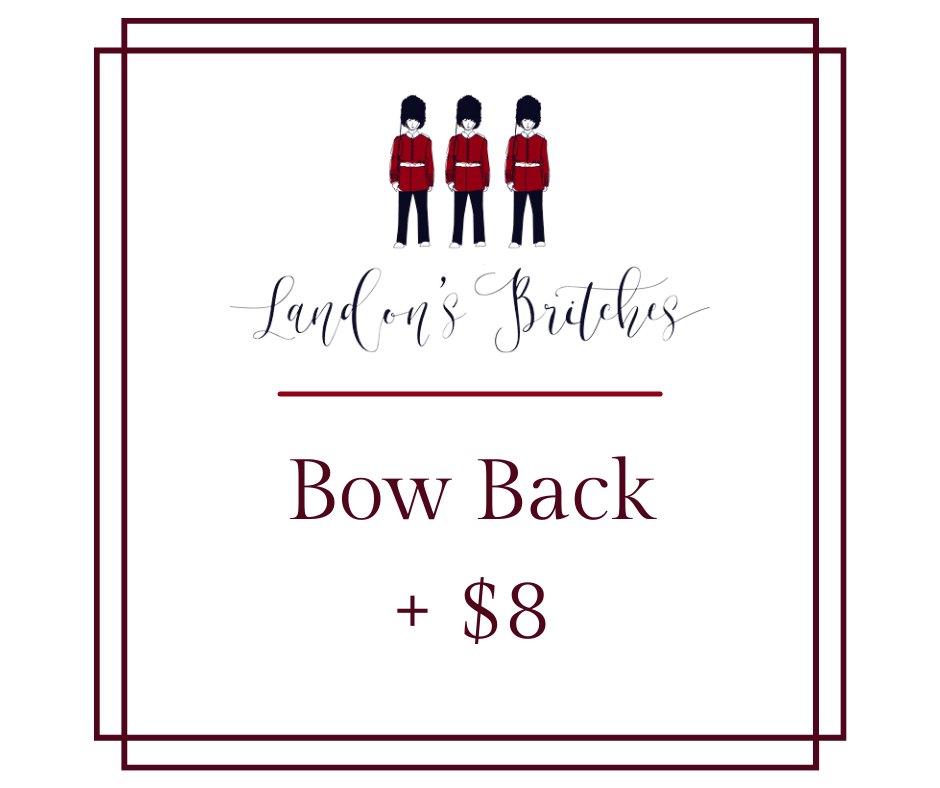 Bow Back Add-On (+ $8)