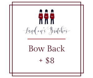 Bow Back Add-On (+ $8)