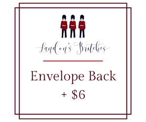 Envelope Back Add-On (+ $6)